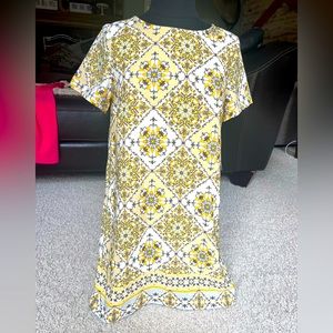 Yellow Cap Sleeve Dress